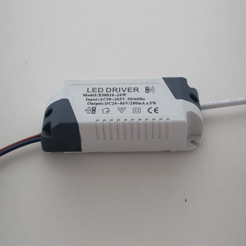 Driver de led 8-18w/8-24w, transformador de iluminação, adaptador de fonte de alimentação para lâmpadas led, tira 90-265v, driver de lâmpada de