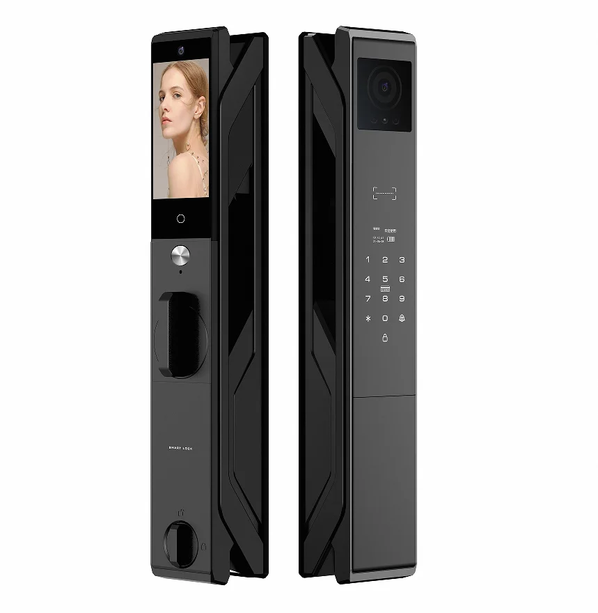 Picture 3: Smart Lock for Wood Door Electric Smart Digital Security CameraAutomatic Face Fingerprint Recognition Video Intercom Wifi
