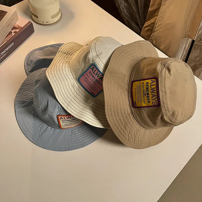 

Summer Children's Fisherman Hat Outdoor Sun Protection Hat Solid Color Adjustable Children's Panama Sun Hat