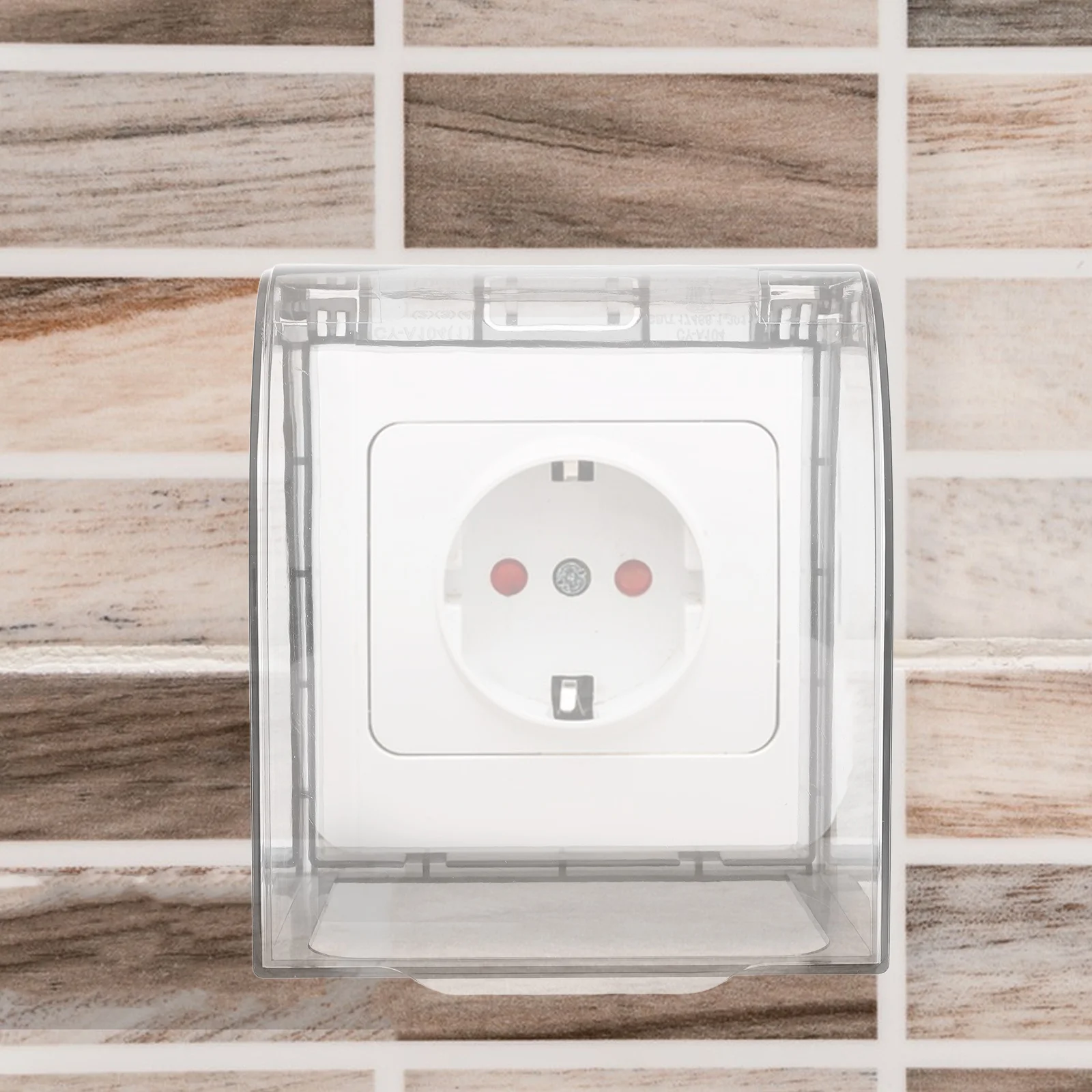 غطاء مخرج مقاوم للماء صندوق مقبس بلاستيكي مقاوم للرذاذ للحمام الخارجي جدار التوصيل حماية غطاء وعاء مقاوم للطقس #3