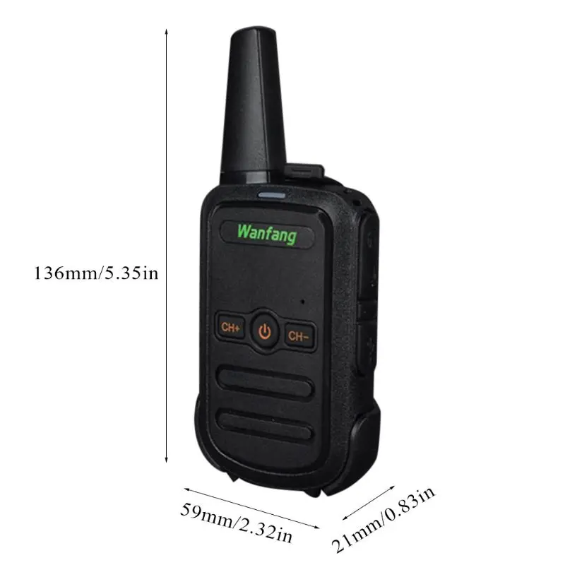 Ultra-thin Walkie-talkie Professional Mini Color Ultra-thin Ultra-small USB Direct Charging Small Wireless Walkie-talkie