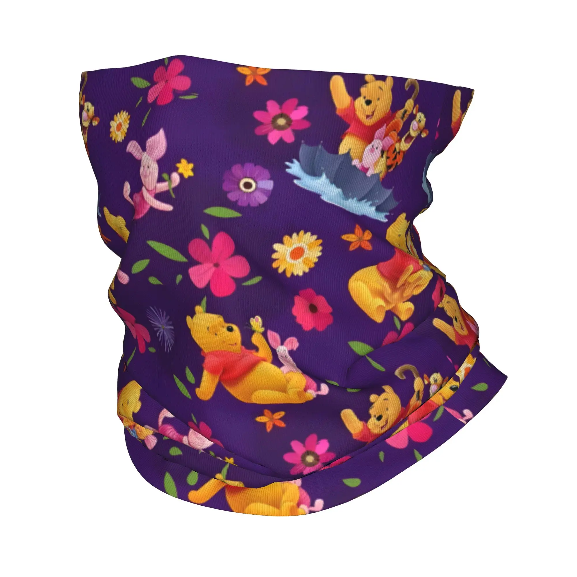 

Custom W-Winnie The P-Pooh Neck Gaiter Men Women UV Face Shield Winter Cartoon Bandana Scarf for Hiking