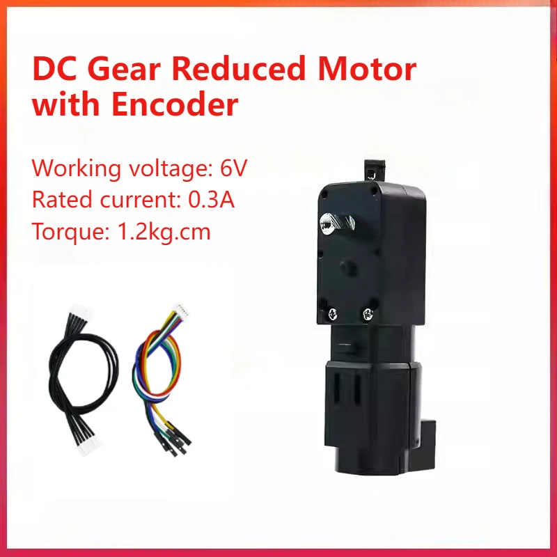 TT DC 3V-6V Gear Reduced Motor with Encoder Single Dual Shaft 1:45 Gear Motor for DIY Smart Robot Car