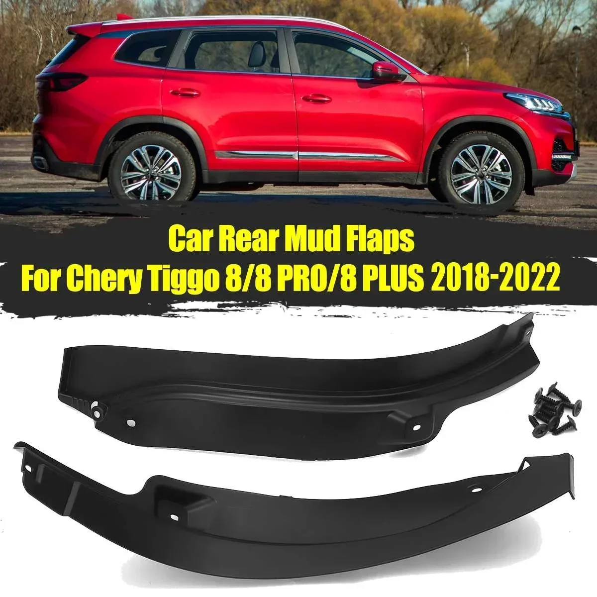 Fender For Chery Tiggo 8 Tiggo 8 Plus/Pro 2018-2020 2021 2022 Car Mudguards Mud Flaps Anti Dirt Cover Rear Wheel Arch