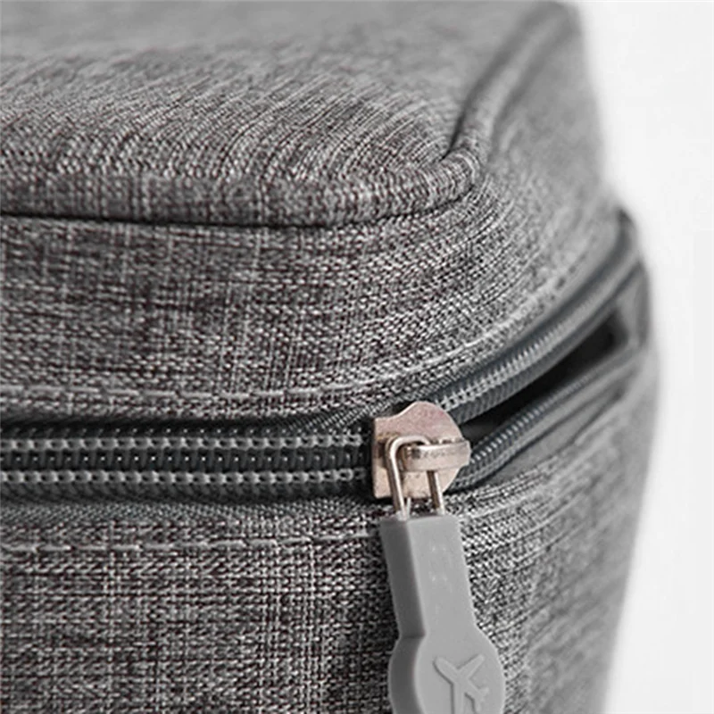 ABGN портативная сумка для хранения кабеля, водонепроницаемая USB-линия передачи данных, зарядное устройство, органайзер для путешествий, электронный органайзер, серый