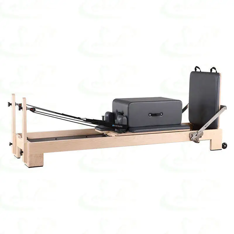 Wood Pilates Reformer Home Fitness Body Building Professional Hot Sale Modern Staple Best Material