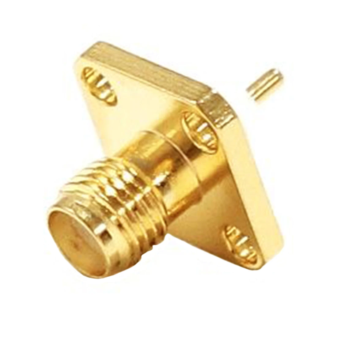 1pc SMA  Female Jack  RF Coax Connector  4-Hole Flange Solder Post Straight Goldplated New Wholesale