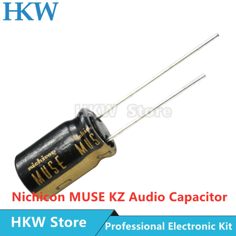 10 stücke Neue Nichicon MUSE KZ Serie 25V 50V 100V 10UF 22UF 33UF 47UF 100UF 220UF 470UF 1000UF Hallo-fi Audio Kondensator Kupfer Füße – Detail 2