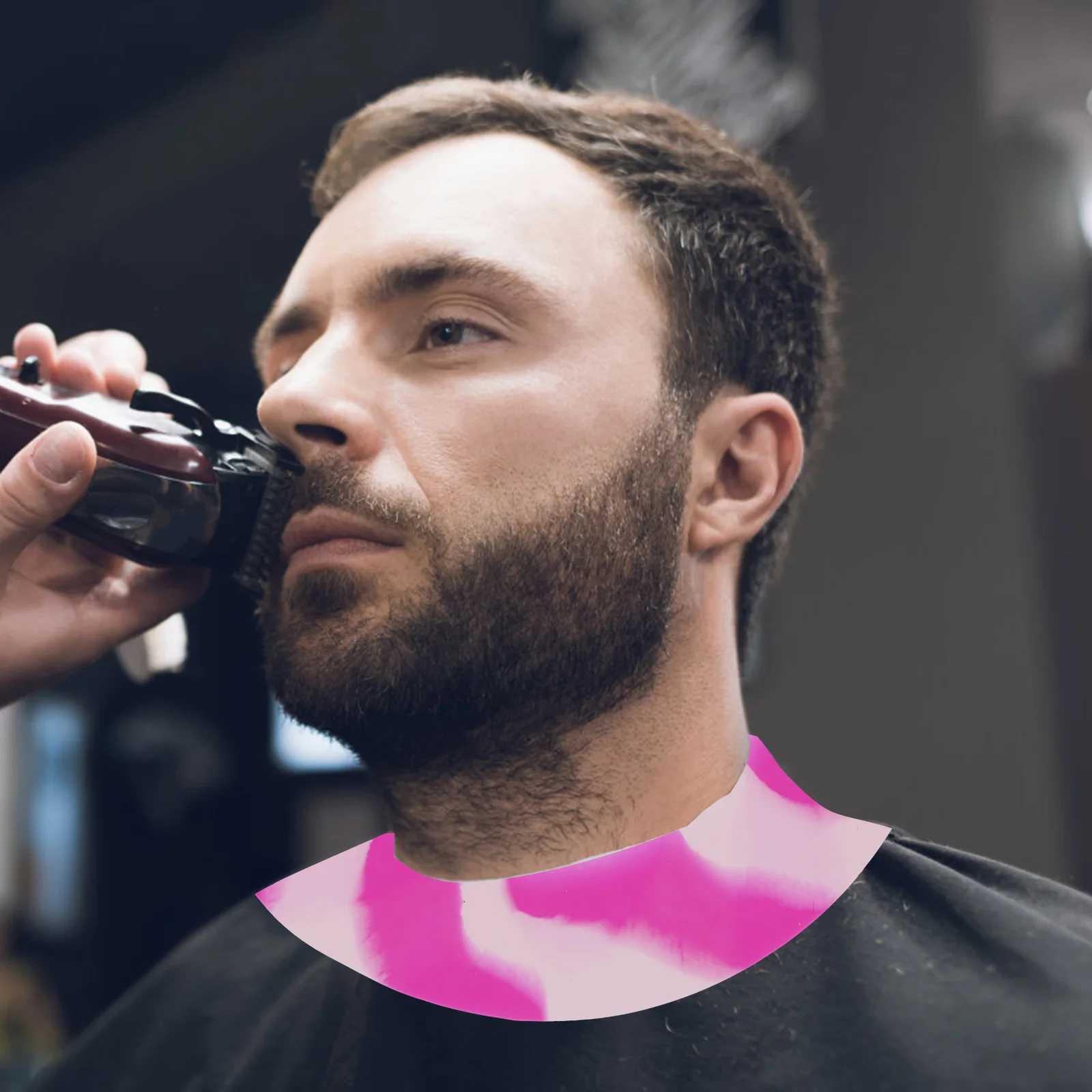 

Silicone Barber Cape Haircut Cutting Neck Wrap Dye Collar Gradual Color Practical Bright Design Durability Water