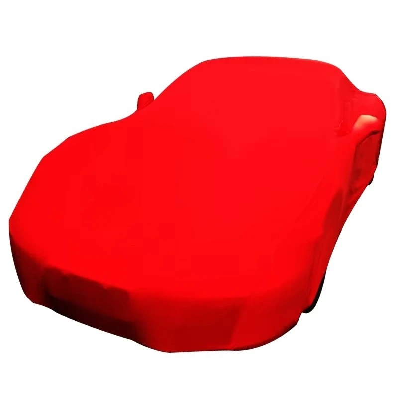 Customizable Elastic Velvet Cloth Milk Silk Four Seasons Universal Dust-Proof Scratch Proof UV Protection IR Rejection Car Cover