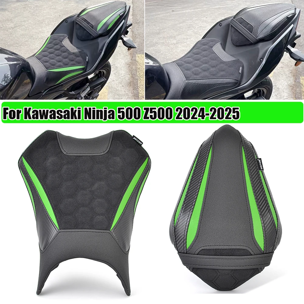 

Z 500 Ninja500 Front Rider Rear Passenger Solo Seat Cowl Cushion Pad For Kawasaki Ninja 500 Z500 2024 2025 Motorcycle Accessorie