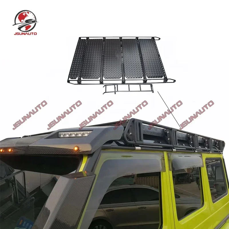 Car Roof Rack For W463 G Wagon G350 G500 Facelift Refit Luggage Carrier For W464 G63 Off-Road Style Roof Rack Ladder