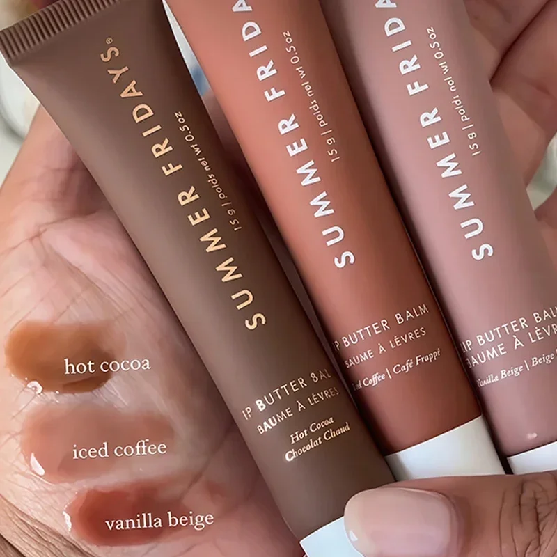 NOWY Letni Zestaw Mini Błyszczyków do Ust Fridays Vanilla Beige Balsam do Ust Długotrwały Nawilżający Gładki Miękki w Tubce Zestaw do Makijażu i Pielęgnacji Ust