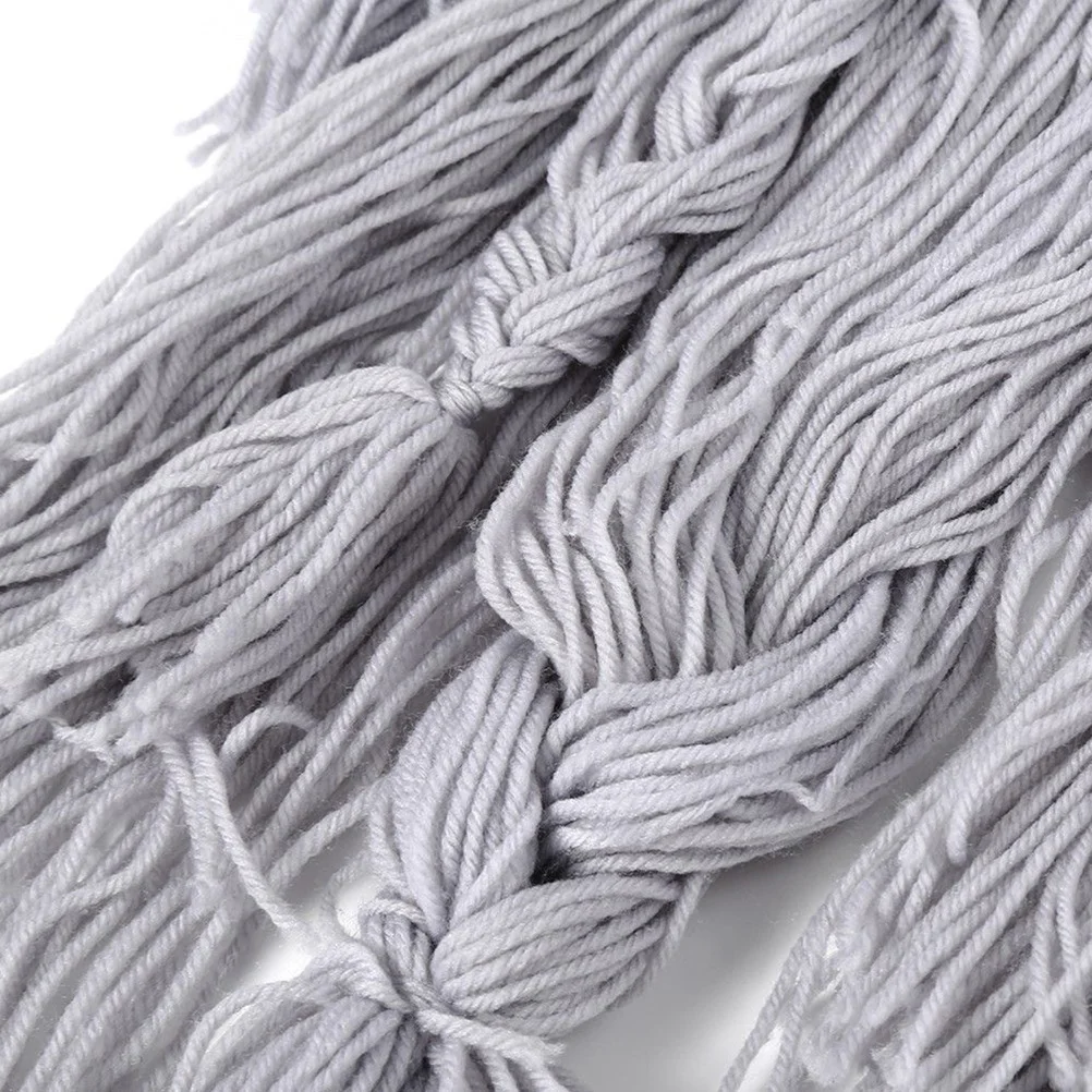 

Cartoon Full Beard Hat Viking Style Birthday Festival Woolen Cap Lightgray Adult Party Accessory Unique Gift Decoration