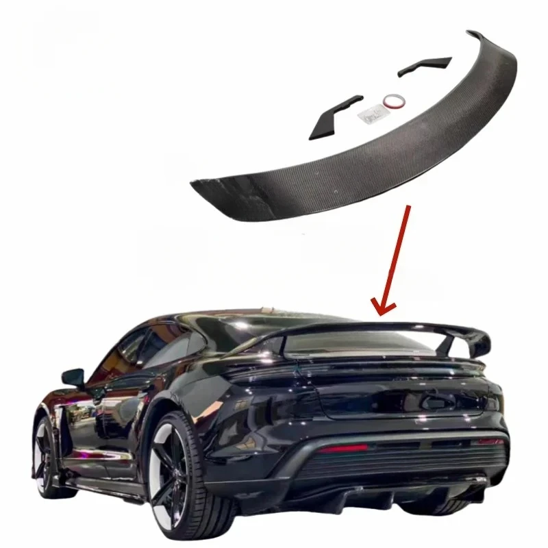 

RZ Style Glossy Carbon Fiber Trunk Rear Spoiler Wing Auto Accessories for 4S Exterior Tail Spoiler Body Kit