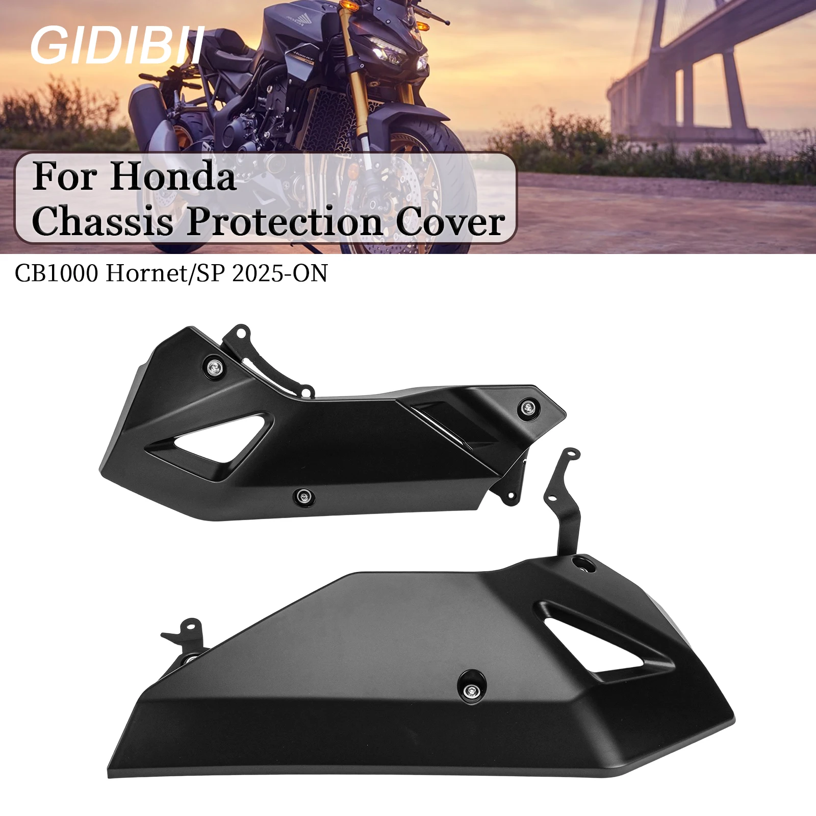 

1 PC Motorcycle Chassis Protection Cover Under Cowl Fairing Exhaust Shield Guard For Honda CB1000 Hornet SP 2025+ Engine Spoiler