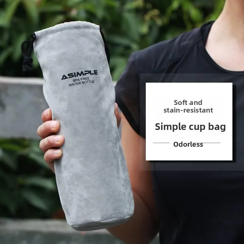 Universal Insulated Cup Cover Protective Sleeve Handheld Drawstring Heat Resistant Anti-Scald Small Bag Dining Utensils