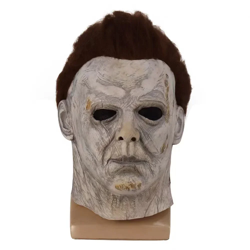 Halloween 1978 Michael Myers Mask Horror Cosplay Costume Latex Masks Halloween Props for Adult White High Quality