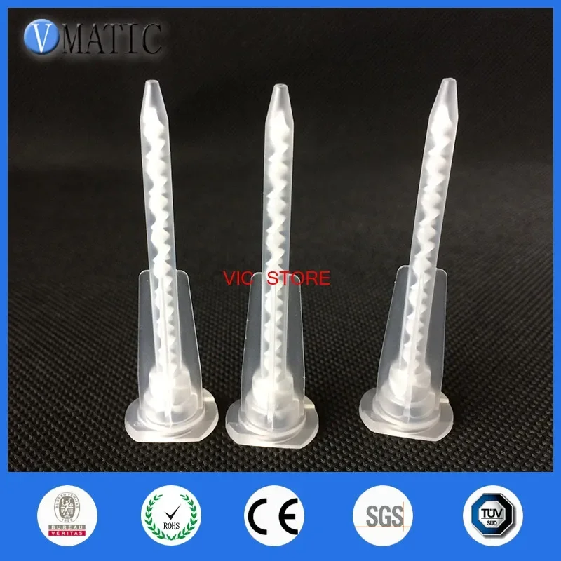 

Free Shipping Resin Static Mixer MA3.0-17S Mixing Nozzles For Duo Pack Epoxies With White Color