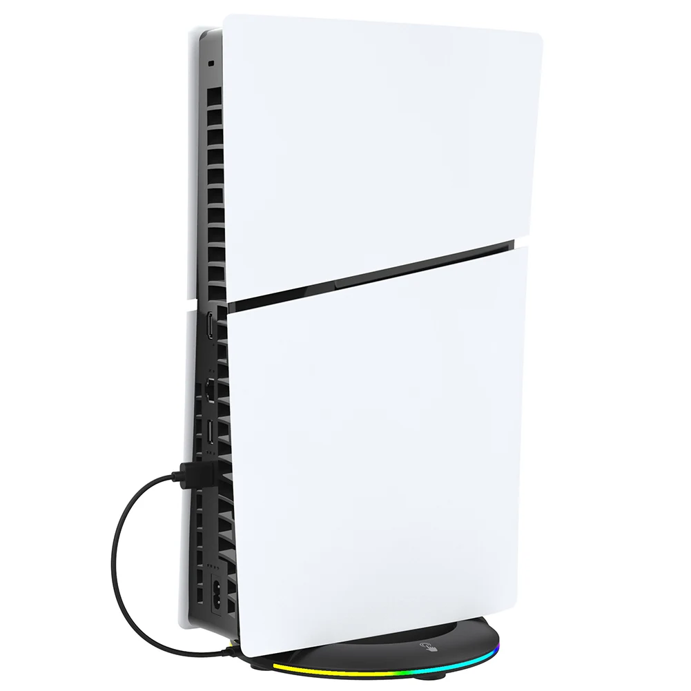 حامل عمودي قاعدة غير قابلة للانزلاق حامل عرض ثابت قاعدة وحدة التحكم لقرص وحدة التحكم PS5 النحيفة والرقمية