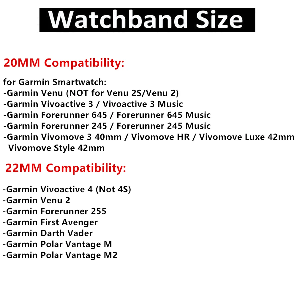 20mm 22mm Carbon Fiber Strap For Garmin Vivoactive 4 3 Band Watch Venu 2 SQ Forerunner 645 255 245 Wristband Bracelet Watchband