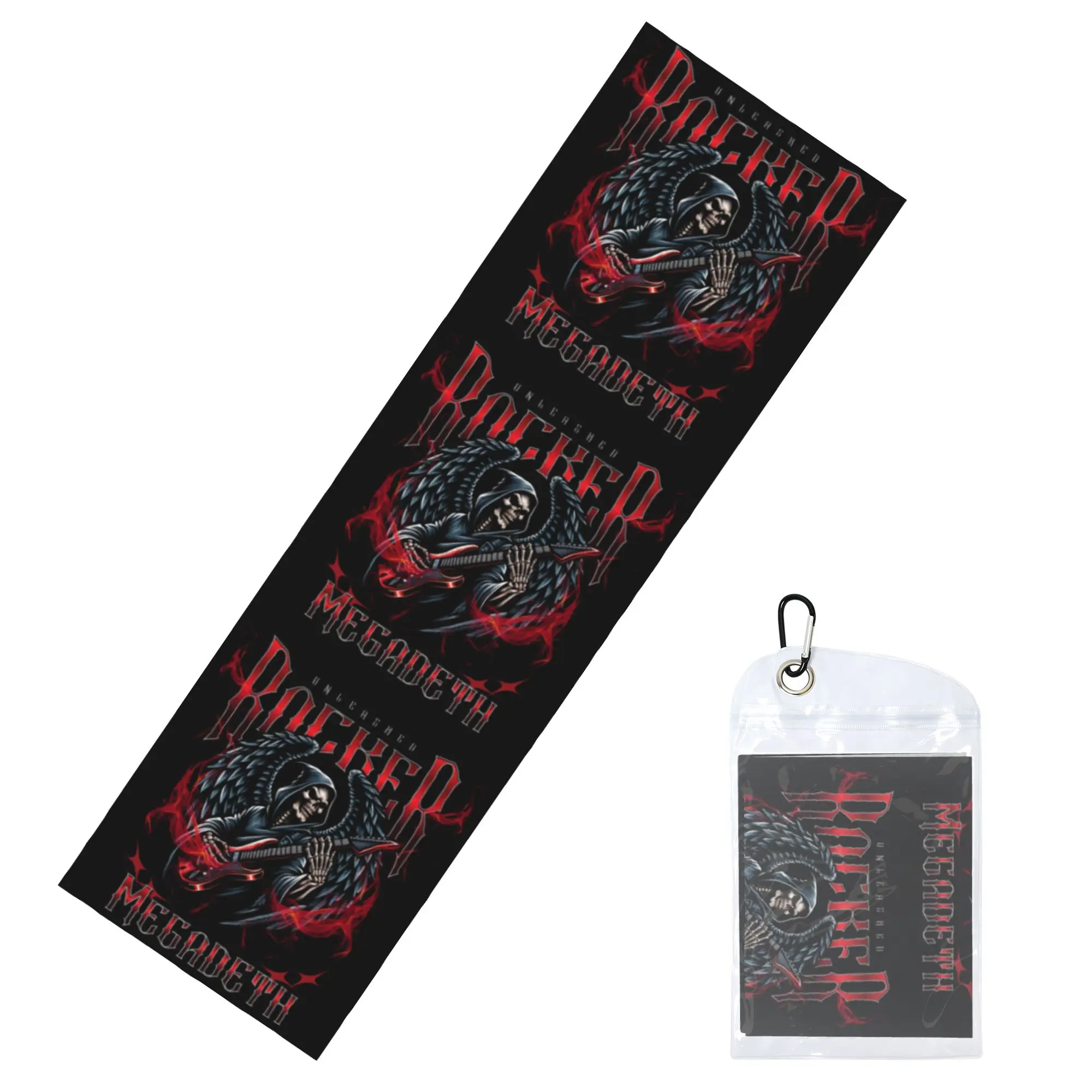 Skull Megadeths Heavy Metal Band Cold Exercise Towel   Super Soft Breathable Instant Cooling Towel Swimming Towels