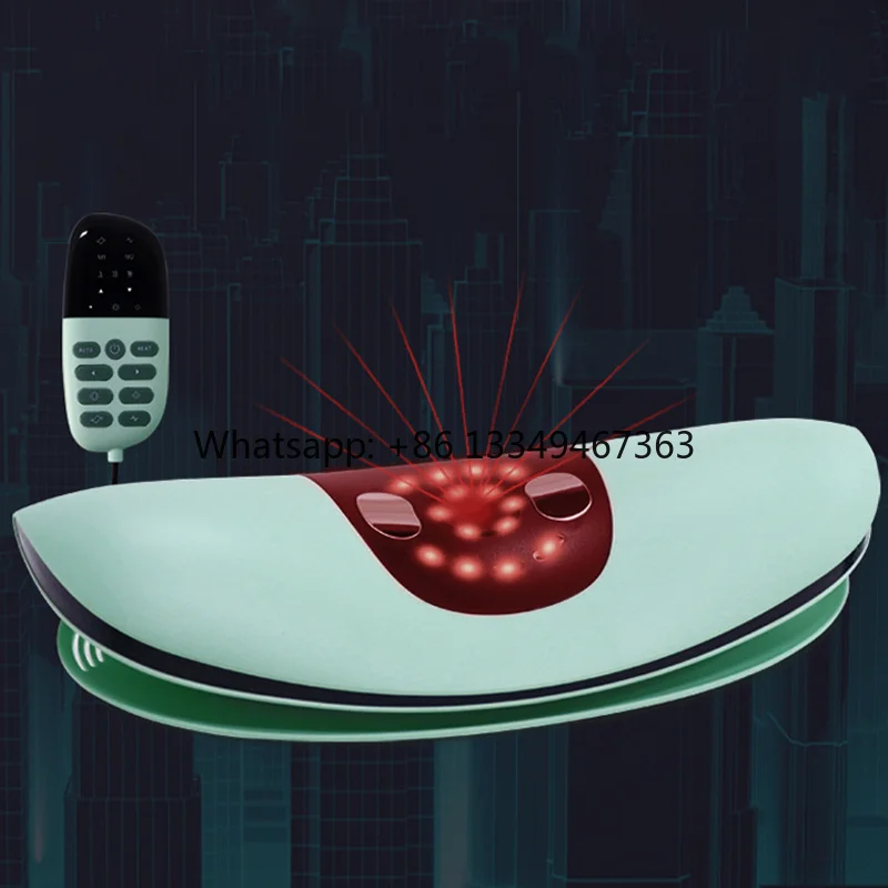 Electric Lumbar Massager Waist Back Massage Cushion Hot Compress and Vibration Massager