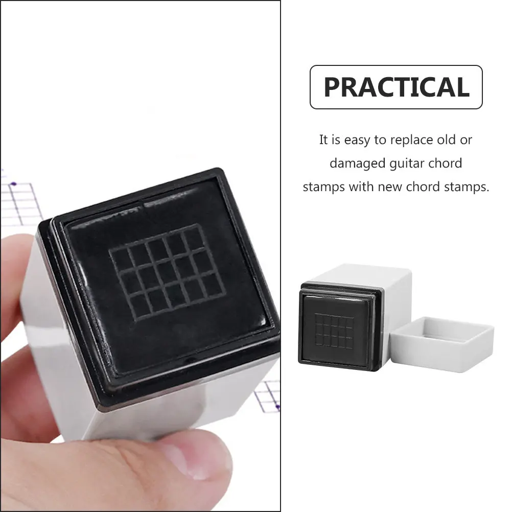 2pcs Guitar Chord Stamps for Acoustic Guitar & Ukulele – Premium Training Tool for Beginners