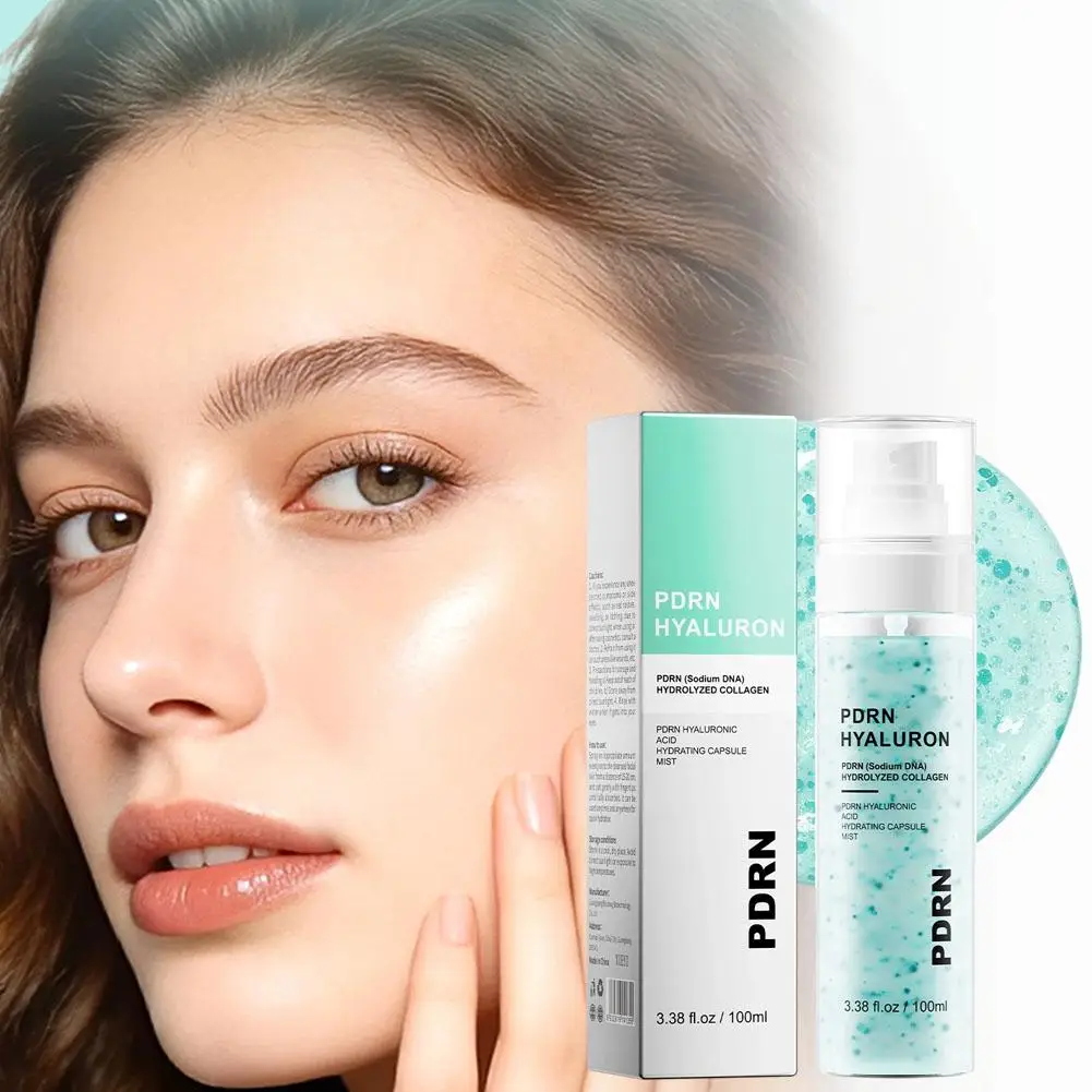 PDRN Hyaluronic Acid Collagen Capsule Face Mist 100ml Hydrating Moisturizing Facial Spray for Plump Radiant Skin
