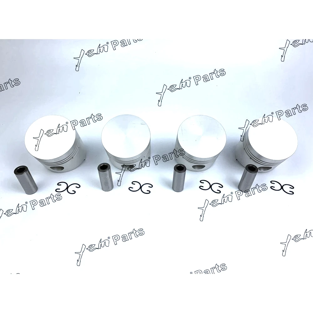 Hot Sell Pistons Set Oversize 82mm (+0.50mm) For Kubota V1702 x4 PCS Engine Parts