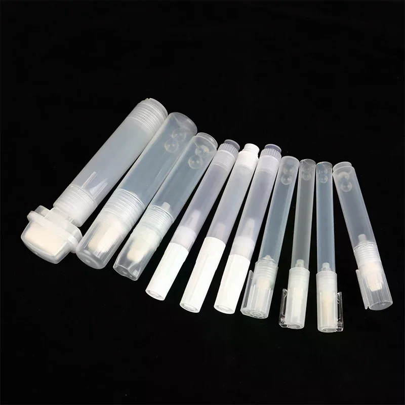 Refillable Ink Plastic Empty Pen Rod Repeatable Reusable Tube for Graffiti Pens Liquid Chalk Marker Paint Pen Accessories