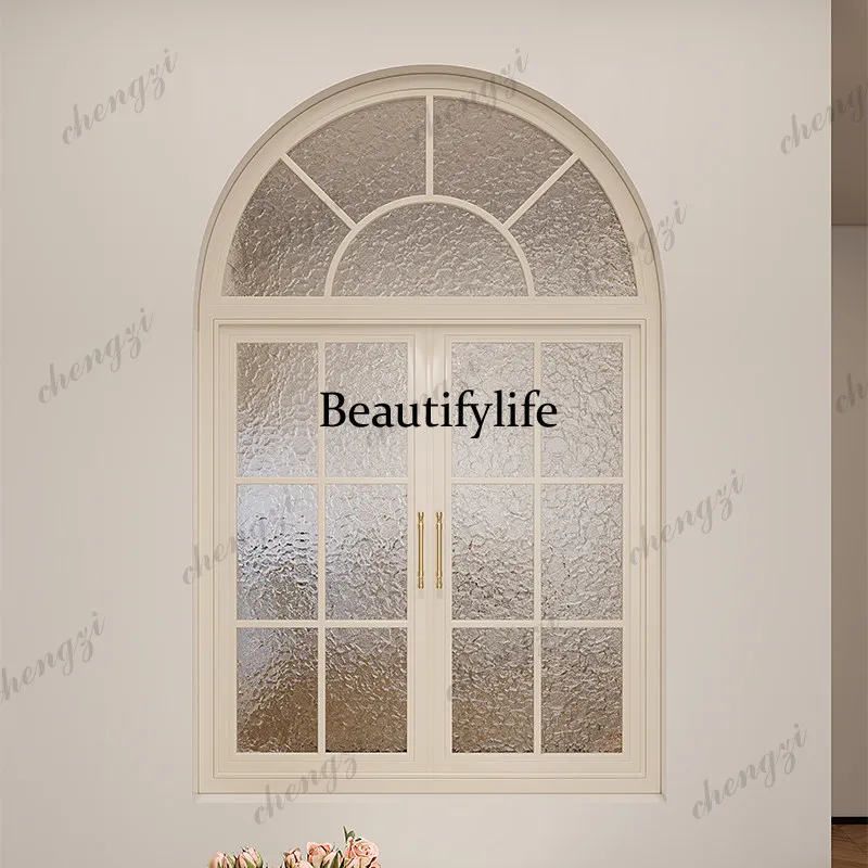 H134 Double Window Dining Room Arched Floor-to-Ceiling Window Study Loft Glass Window