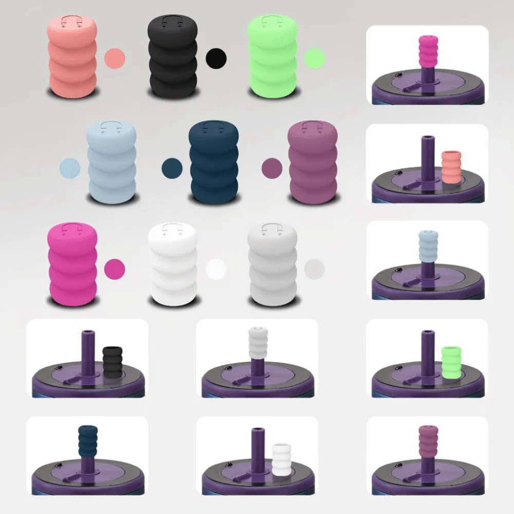Silicone Magnetic Straw Cap Dustproof Leakproof Straw Protector Colorful 3D Drinkware Accessories for Brumate Era/Resa Tumblers