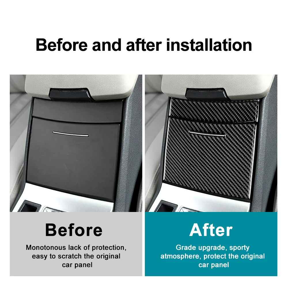 Real Soft Carbon Fiber Sticker For Chrysler 300 300C For Dodge Charger Magnum 2005 2006 2007 Car Water Cup Interior Accessories