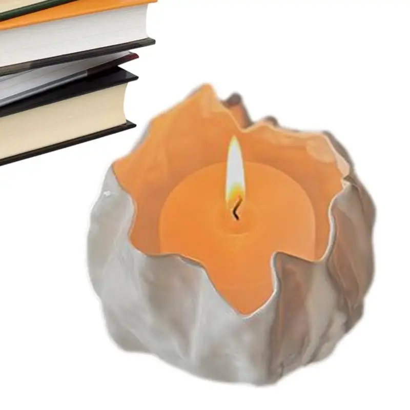 

Mini Candle Holders Irregular Ceramic Tealight Candle Base Table Centerpieces Home Decoration Creative for Dining Table Wedding