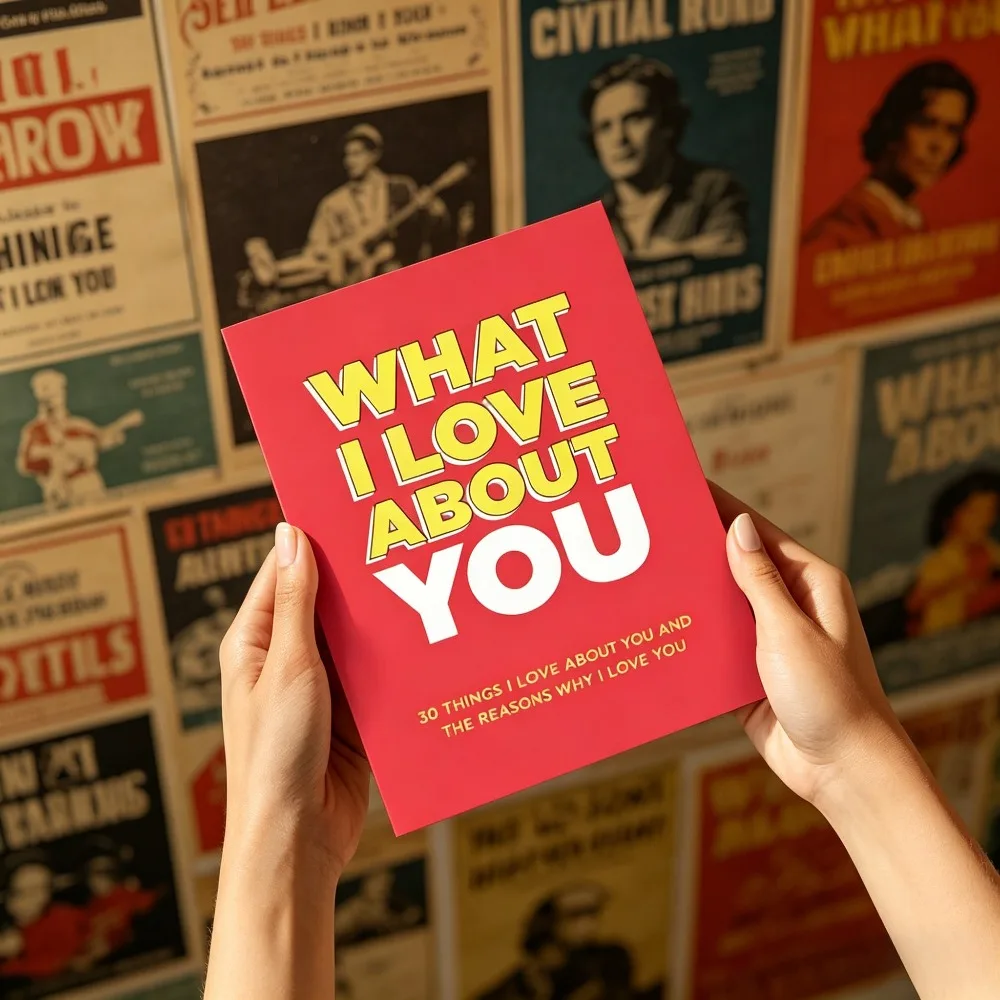 

What I Love About You Couples Partners English Paperback 30 Sentimental Reasons Valentine's Day Keepsake Free Shipping