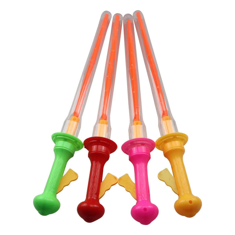 4 Pcs Bubble Stick Wands Kids Toys Party Favors Blowing Bubbles Maker Outdoor Playing