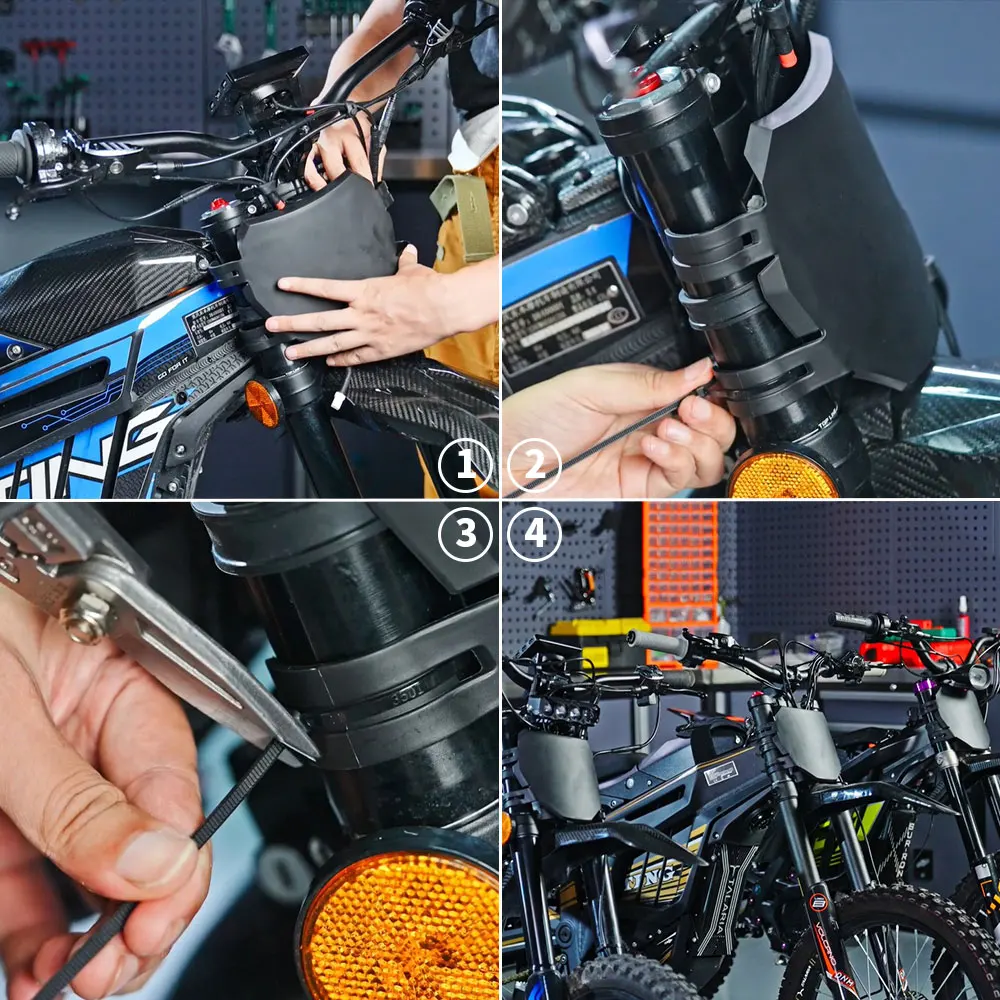 オートバイアクセサリー フロントナンバープレート 登録プレート Surron S/X Talaria Sting Stark Varg E ride Pro E-Bike用