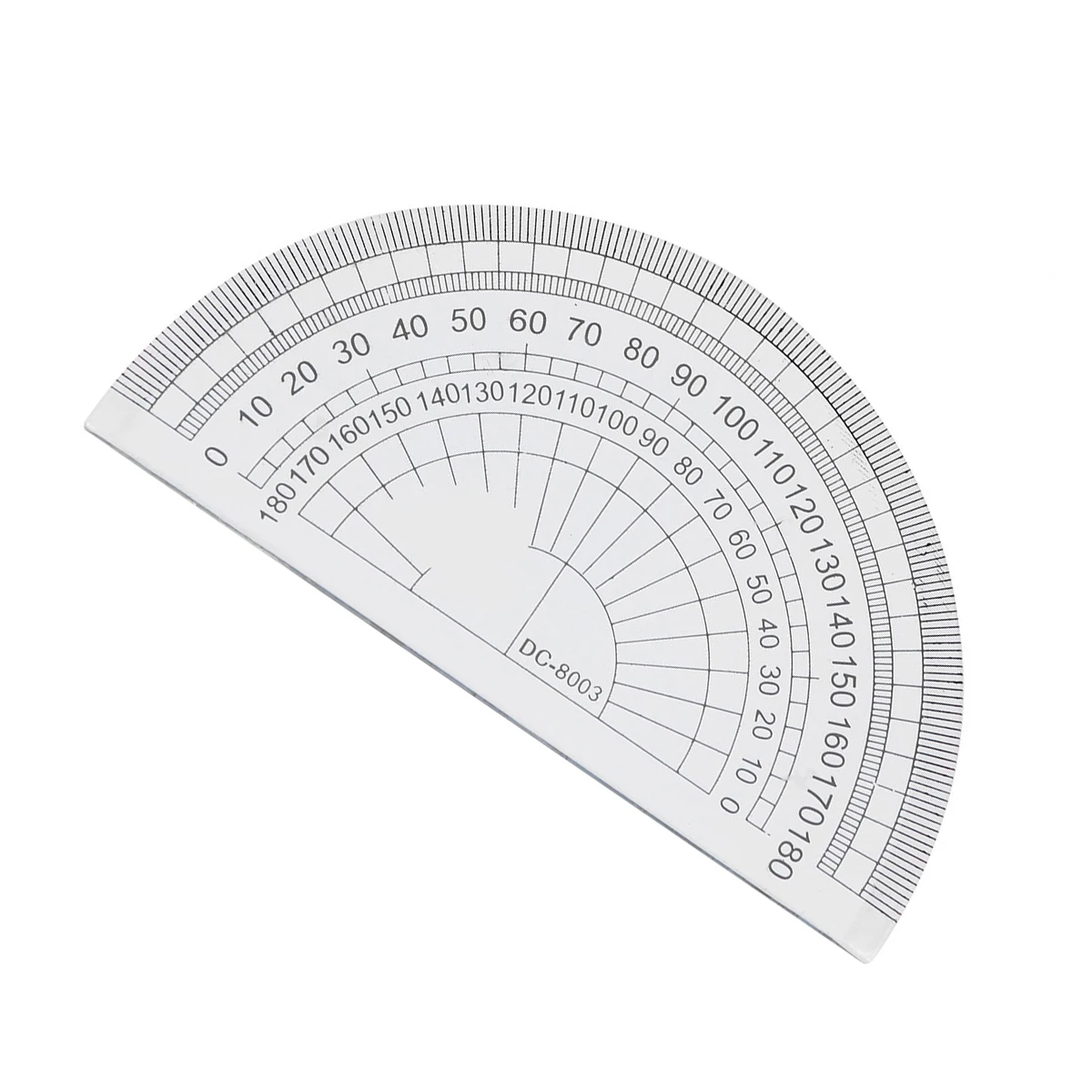 36pcs Clear Plastic Protractor 10Cm 4Inch 180 Degrees Math Geometry Tool For Student School Office Measuring Drawing Supplies