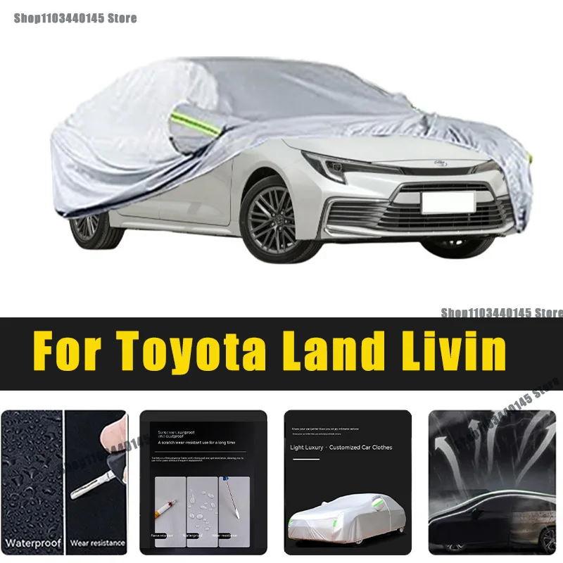 

Full Car Covers Outdoor Sun UV Protection Dust Rain Snow Oxford cover Protective For Toyota Land Livin Accessories