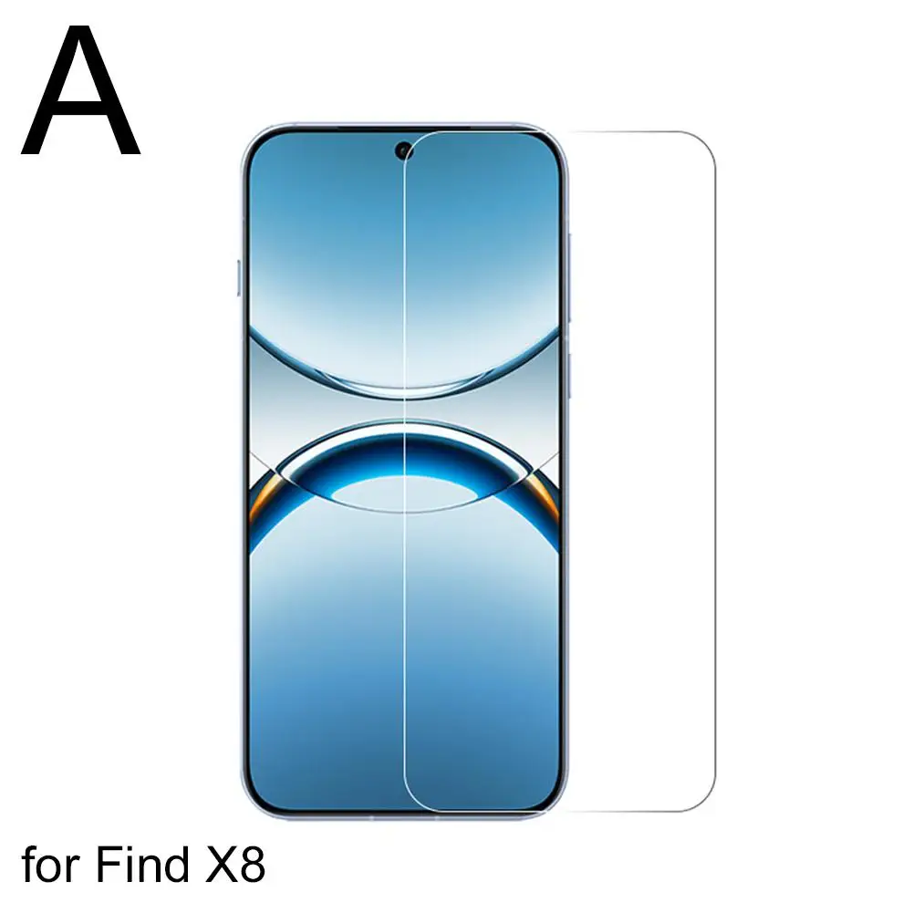 For Find X8/X8 Pro Tempered Glass Film Phone HD Display Screen Protector Film Scratch-resistant Glass Explosion-proof Acces S0G6
