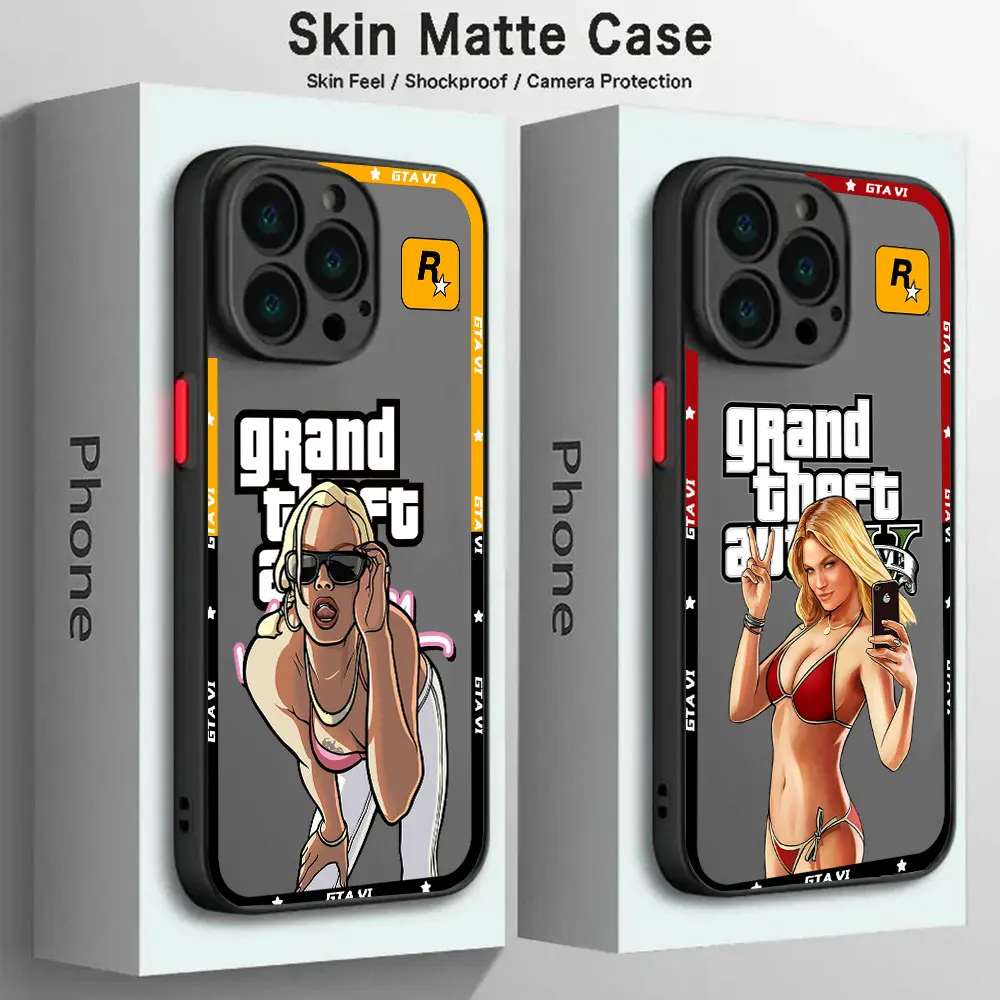 حافظة لهاتف آيفون 17 16e 16 15 14 13 12 11 Pro Air Max XR XSMax 7 8 6s Plus غطاء خلفي شفاف غير لامع