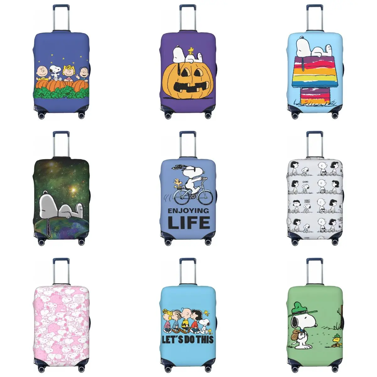 

It's The Great Pumpkin Suitcase Cover Snoopy Cartoon Anime Print Flight Useful Luggage Supplies Business Protector