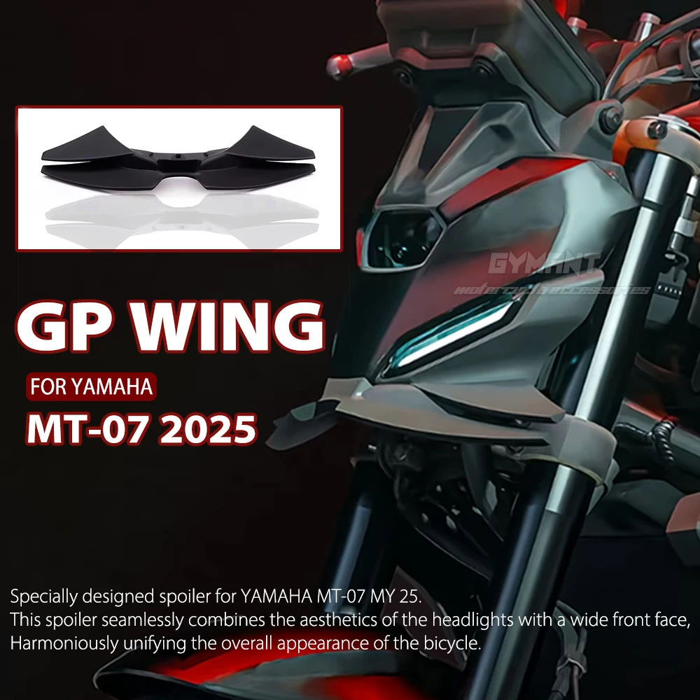 

Fit For YAMAHA MT-07 GP WING DOWNFORCE NAKED FRONTAL SPOILERS MT-07 2025 Front spoiler Lower spoiler lower lip