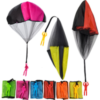 2/4pcs Mini Hand Throwing Parachute for Kids Outdoor Novel Funny Toys Educational Parent-child Interaction Flying Sport Gift TMZ