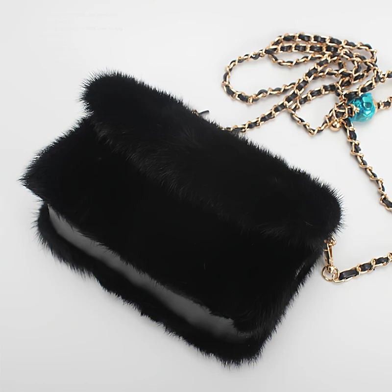 Designer Bags Woman Luxury 2026 Crossbody Bag Shoulder Bag Handbag for Woman Luxury Mink Fur Bags Ladies Fluffy Handbag