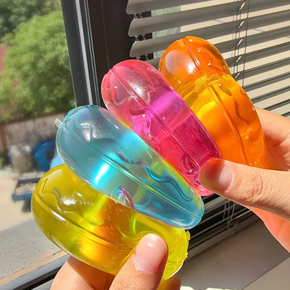 Shapeable Ultra Clear Maltose Donut Stress Ball Squishy Toy Slow Rebound Stress Relief Fidget Toy for Anxiety Stress Reliever view 4