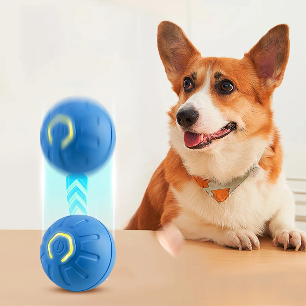 Smart Dog Toy Ball Electronic Interactive Pet Toy Moving Ball USB Automatic Moving Bouncing for Puppy Birthday Gift Cat Product