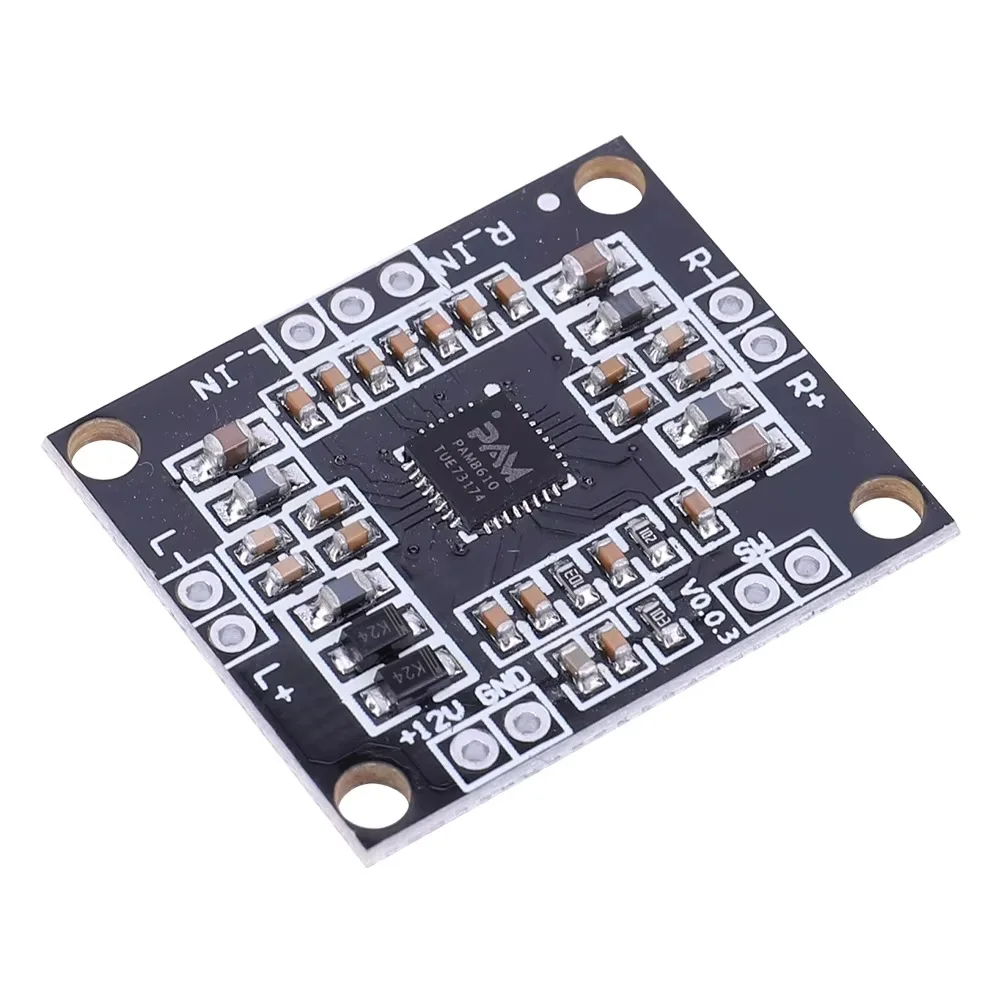 5/10/20Pcs PAM8610 Mini Digital Power Amplifier Board, Class D 2×15W Dual Channel Stereo High Power Amplifier image 2