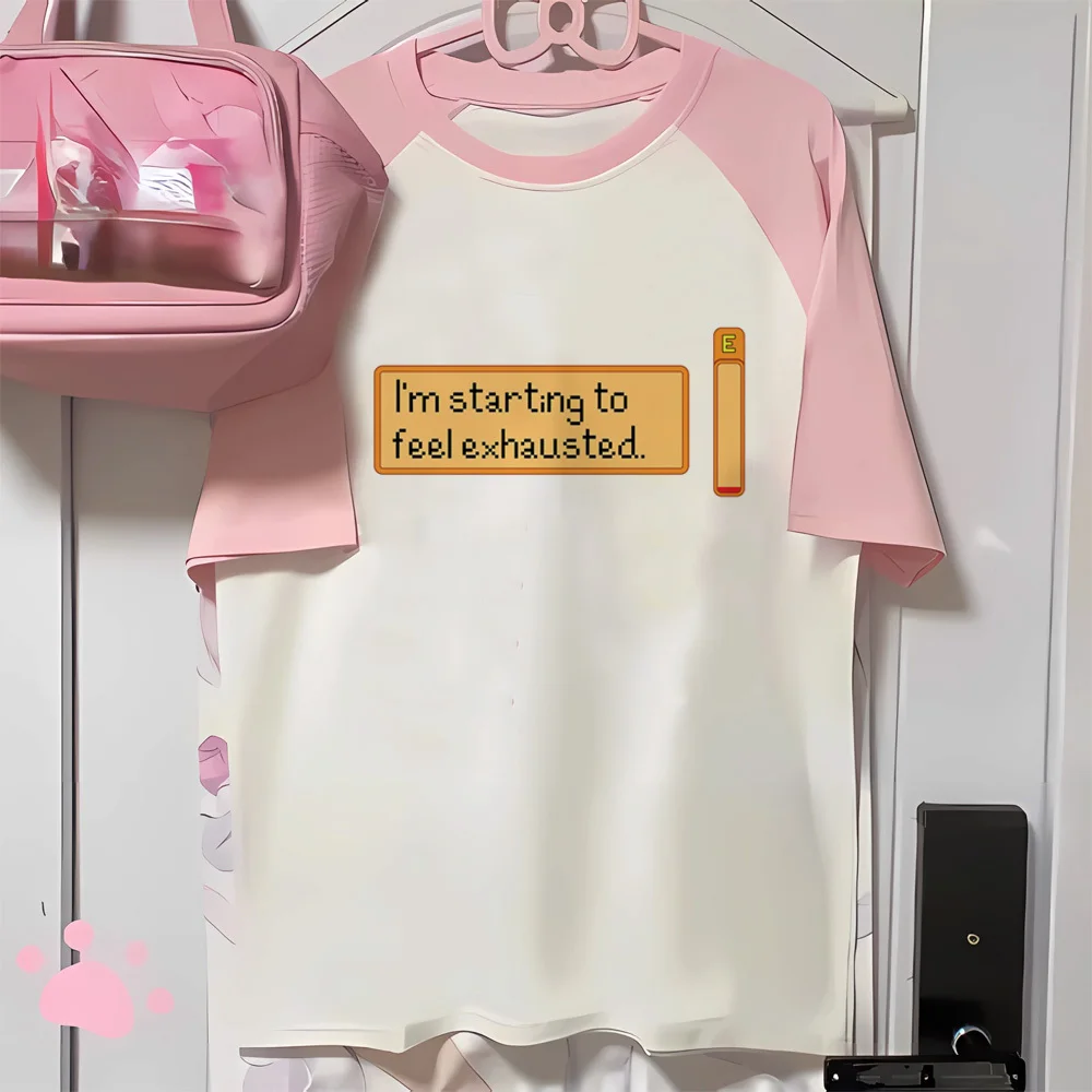 Футболка Stardew Valley женская, в современном стиле, в стиле Харадзюку, 2000s Футболка Stardew Valley женская, в современном стиле, в стиле Харадзюку, 2000s